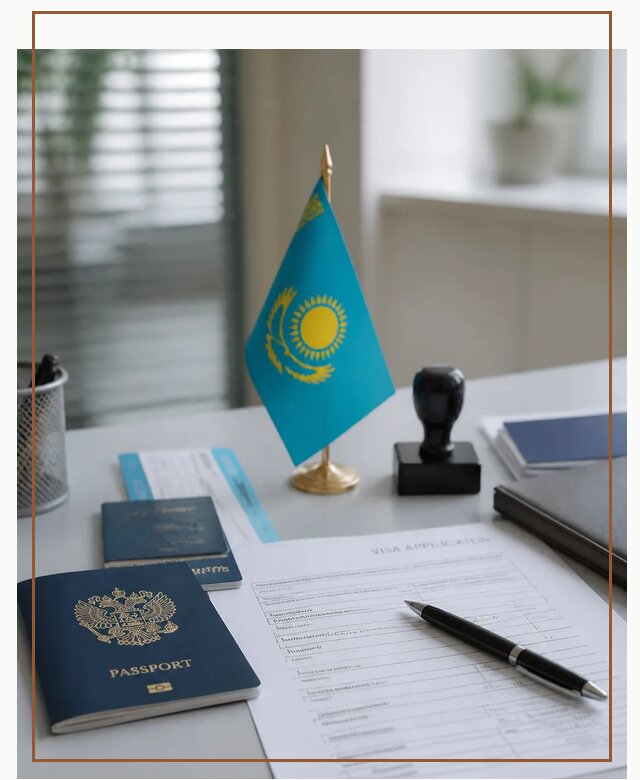 Оформление визы в Казахстан для поездки и работы в Подольске